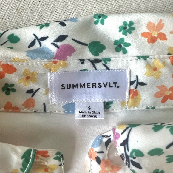 NWT Summersalt The Do-It-All Shirt Dress in Wildflower Fields Size Small - Picture 3 of 10